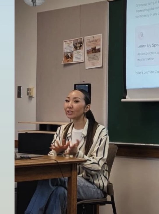 Jagaanaa in a speaking or presentation setting