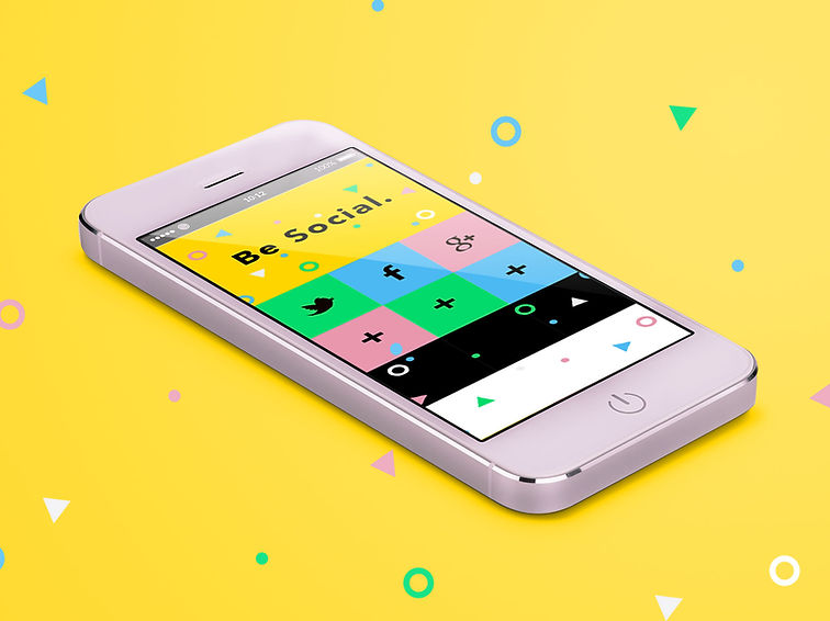 A smartphone representing social media speaking tasks